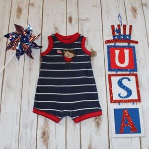 🇺🇸 $6 or 2/$9 Child of Mine 4th of July romper